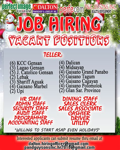 job hiring in gensan office staff|Hiring Office Staff jobs in General Santos .